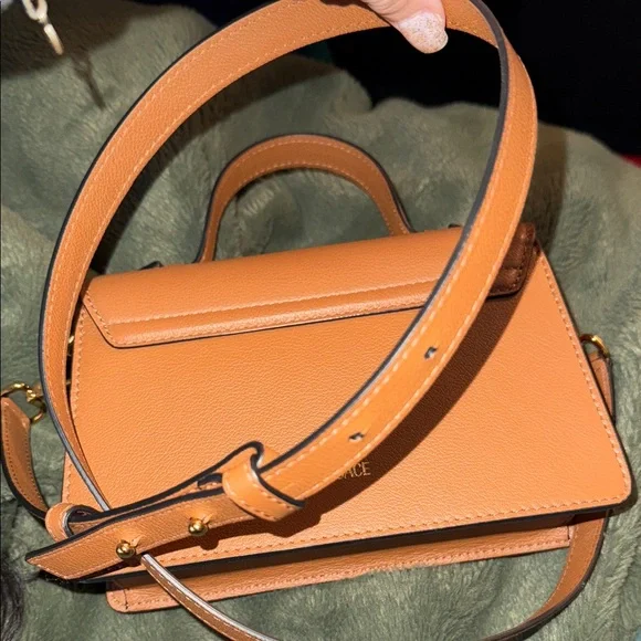 Versace Tan Crossbody Bag with Medusa Emblem - Picture 13 of 14